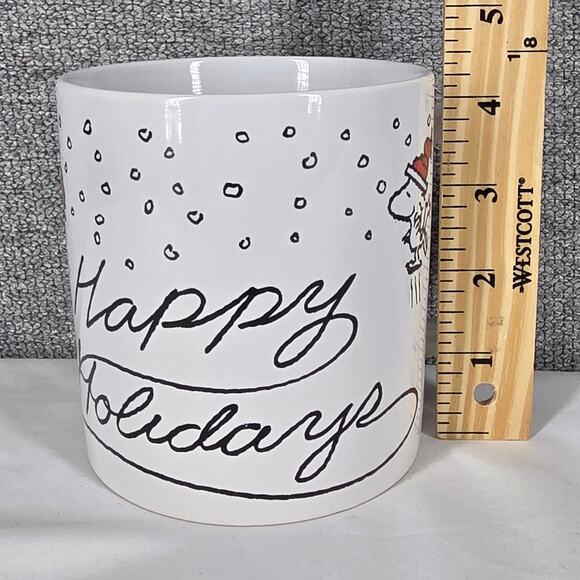 PEANUTS 2024 ZRIKE HAPPY HOLIDAYS CHRISTMAS MUG SNOOPY WOODSTOCK 20 OZ - Picture 8 of 10